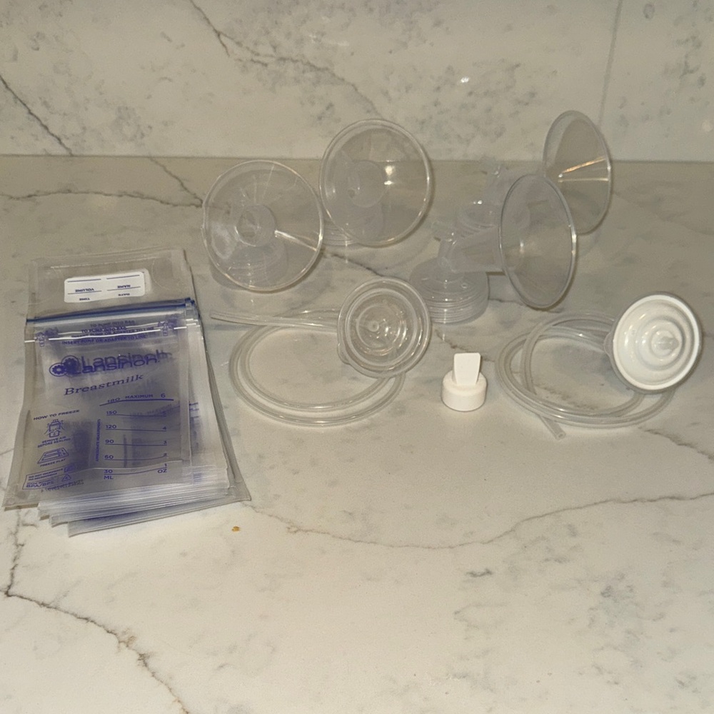 Breast Pump Accessories with Lasinoh Storage Bags
